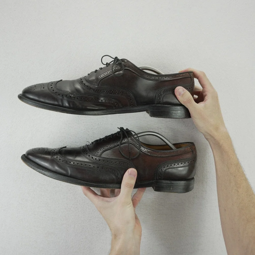 Allen Edmonds Cambridge Shell Cordovan Wingtip Oxford Shoes Mens 15 A